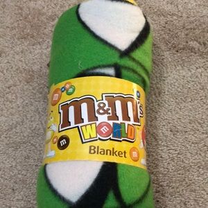 M&M fleece blanket
